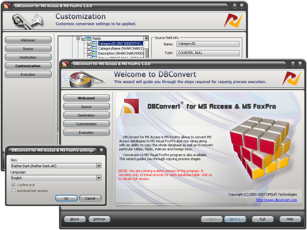 Database Convert for MS Access & FoxPro