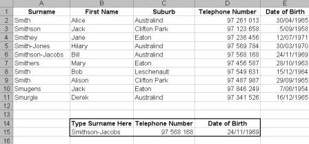 date definition excel